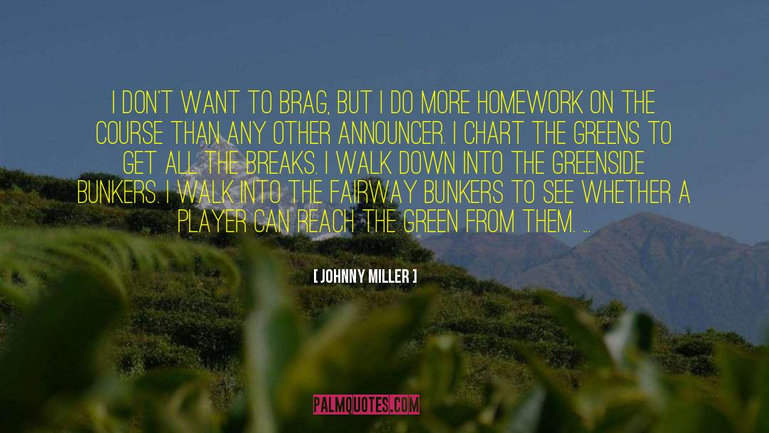 Johnny Miller Quotes: I don't want to brag,