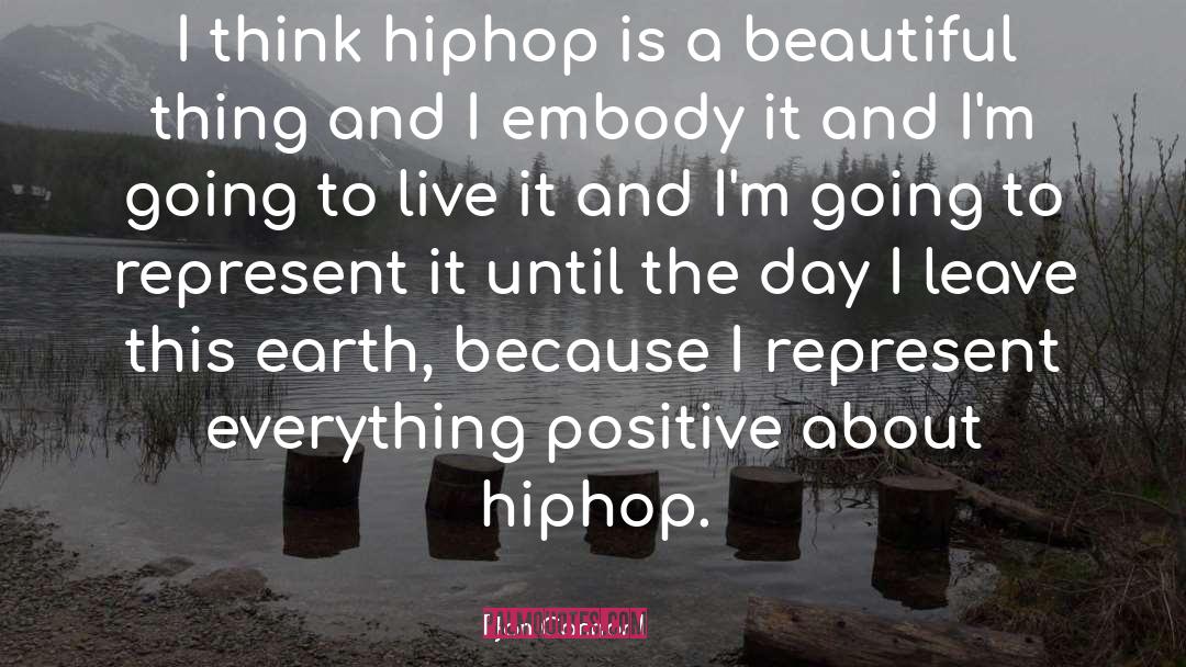 Jon Connor Quotes: I think hiphop is a