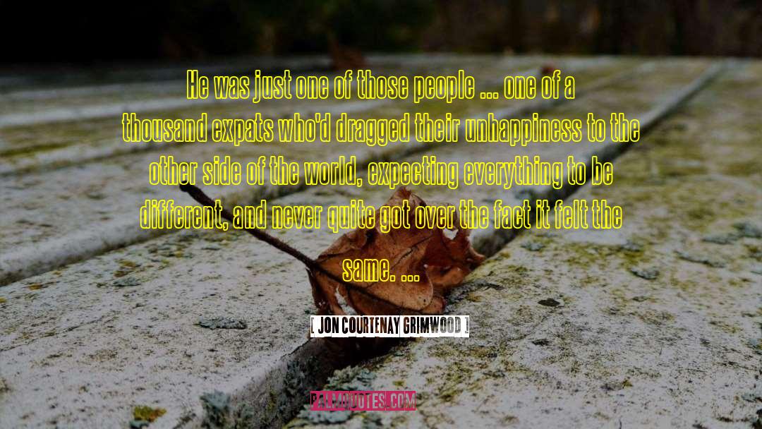 Jon Courtenay Grimwood Quotes: He was just one of