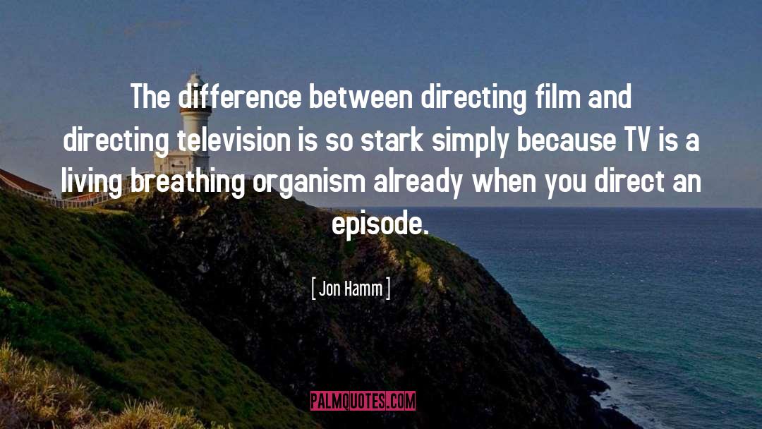 Jon Hamm Quotes: The difference between directing film