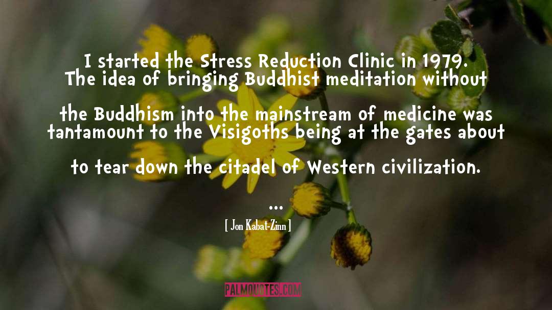 Jon Kabat-Zinn Quotes: I started the Stress Reduction