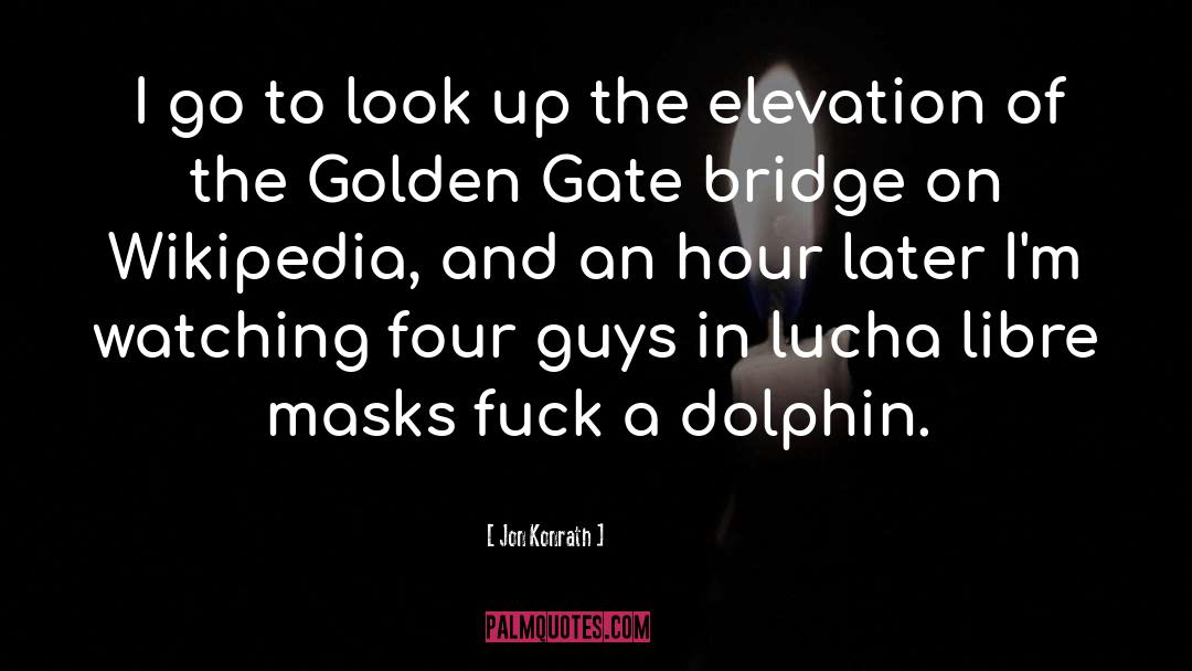 Jon Konrath Quotes: I go to look up