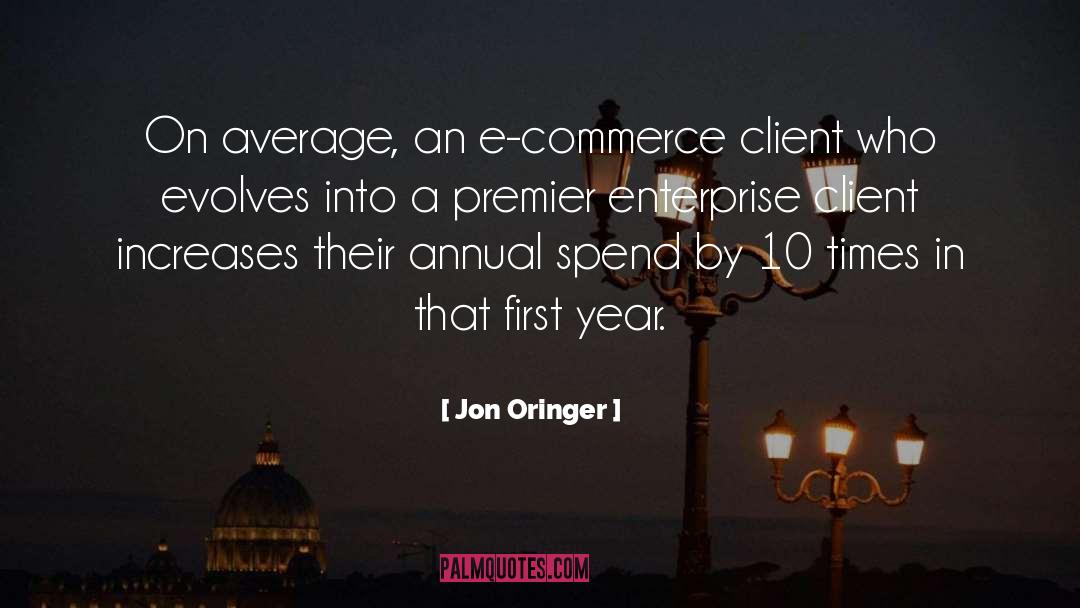 Jon Oringer Quotes: On average, an e-commerce client