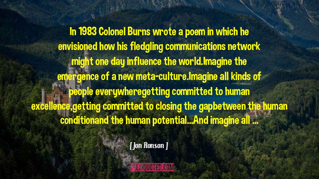 Jon Ronson Quotes: In 1983 Colonel Burns wrote