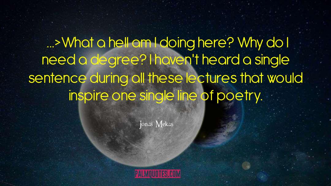 Jonas Mekas Quotes: <...>What a hell am I