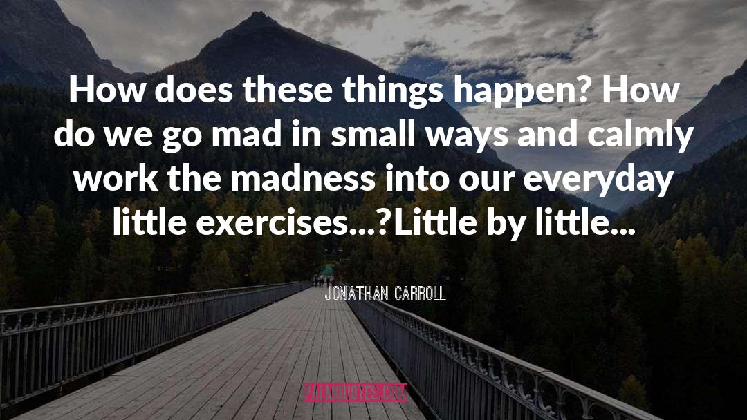 Jonathan Carroll Quotes: How does these things happen?