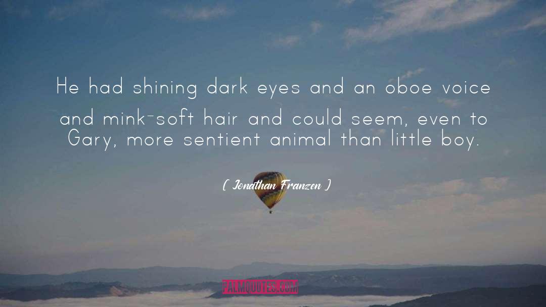 Jonathan Franzen Quotes: He had shining dark eyes