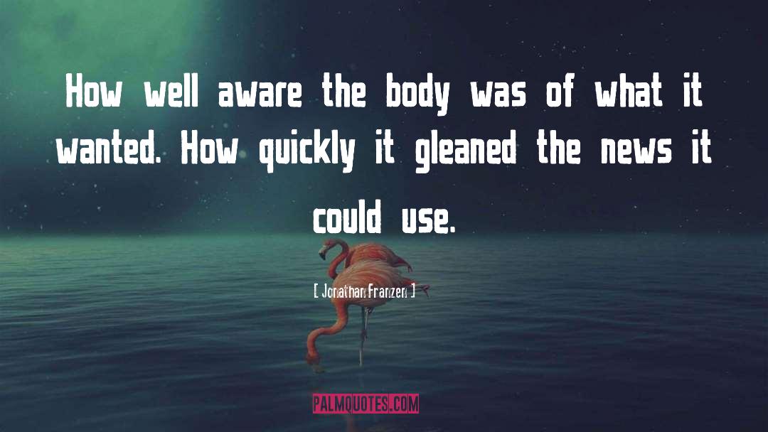 Jonathan Franzen Quotes: How well aware the body