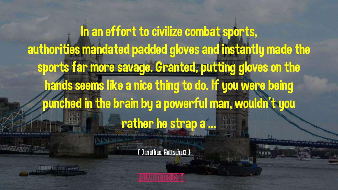 Jonathan Gottschall Quotes: In an effort to civilize