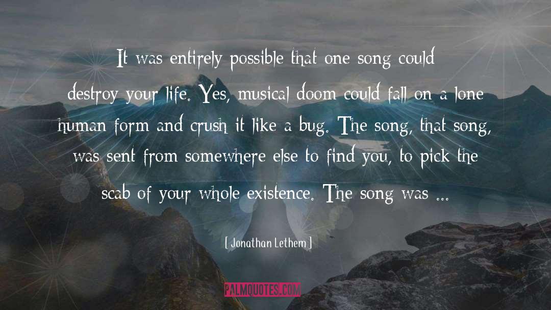Jonathan Lethem Quotes: It was entirely possible that