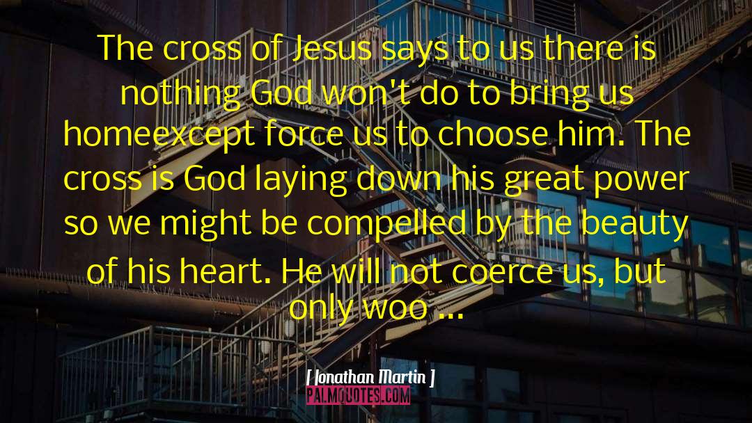 Jonathan Martin Quotes: The cross of Jesus says