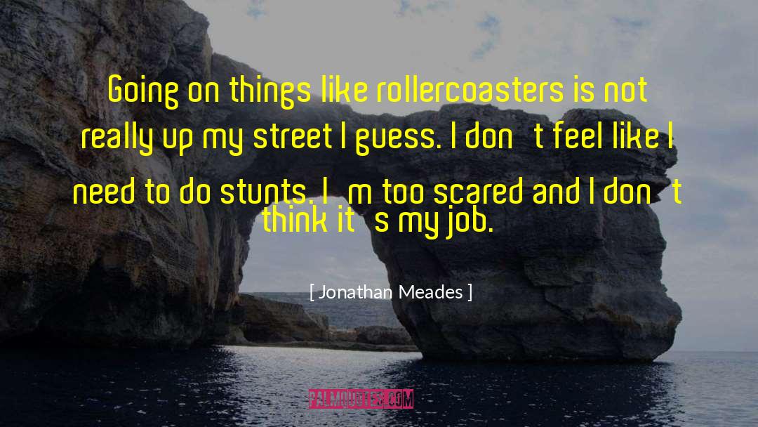 Jonathan Meades Quotes: Going on things like rollercoasters