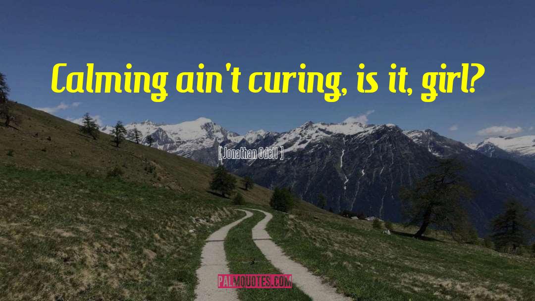 Jonathan Odell Quotes: Calming ain't curing, is it,