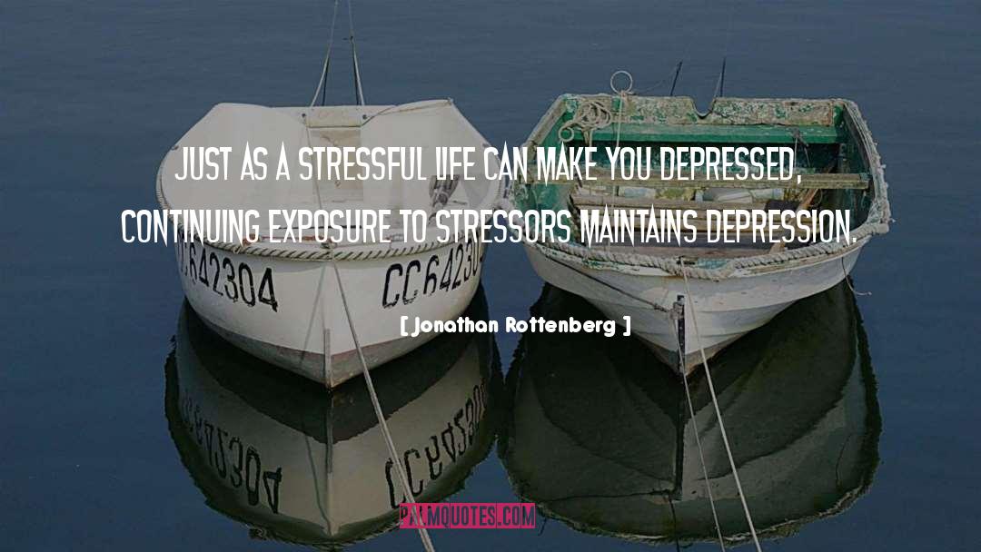 Jonathan Rottenberg Quotes: Just as a stressful life