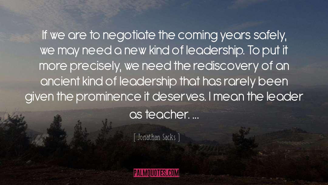 Jonathan Sacks Quotes: If we are to negotiate