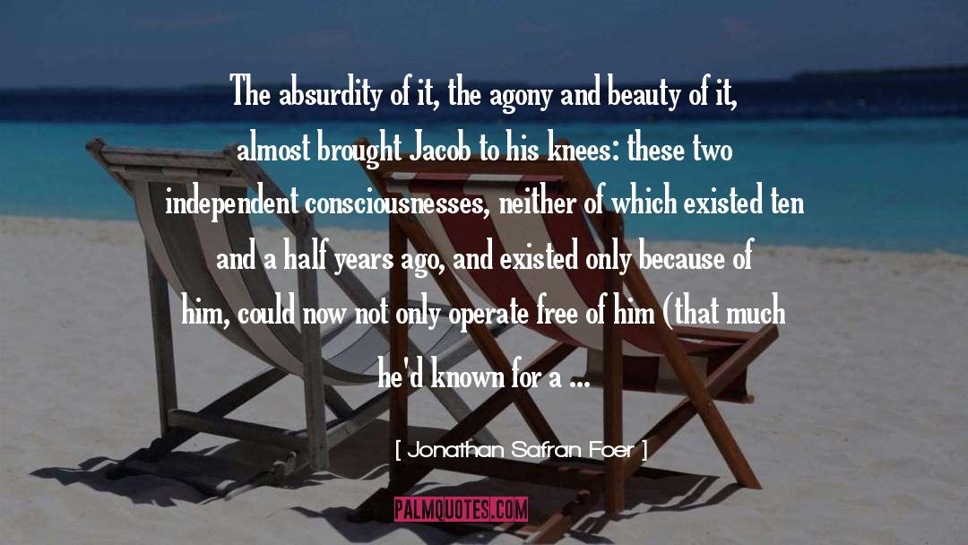 Jonathan Safran Foer Quotes: The absurdity of it, the