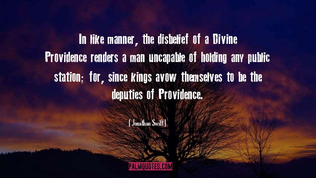 Jonathan Swift Quotes: In like manner, the disbelief