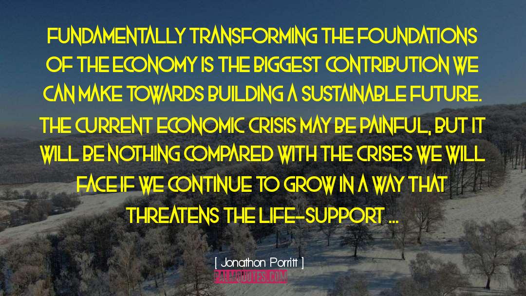 Jonathon Porritt Quotes: Fundamentally transforming the foundations of