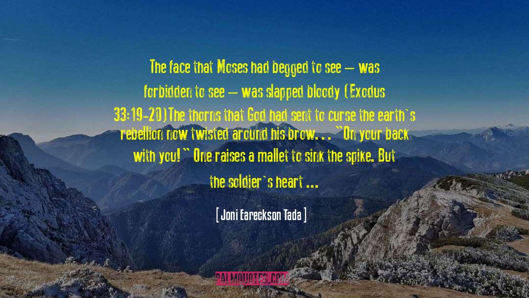 Joni Eareckson Tada Quotes: The face that Moses had