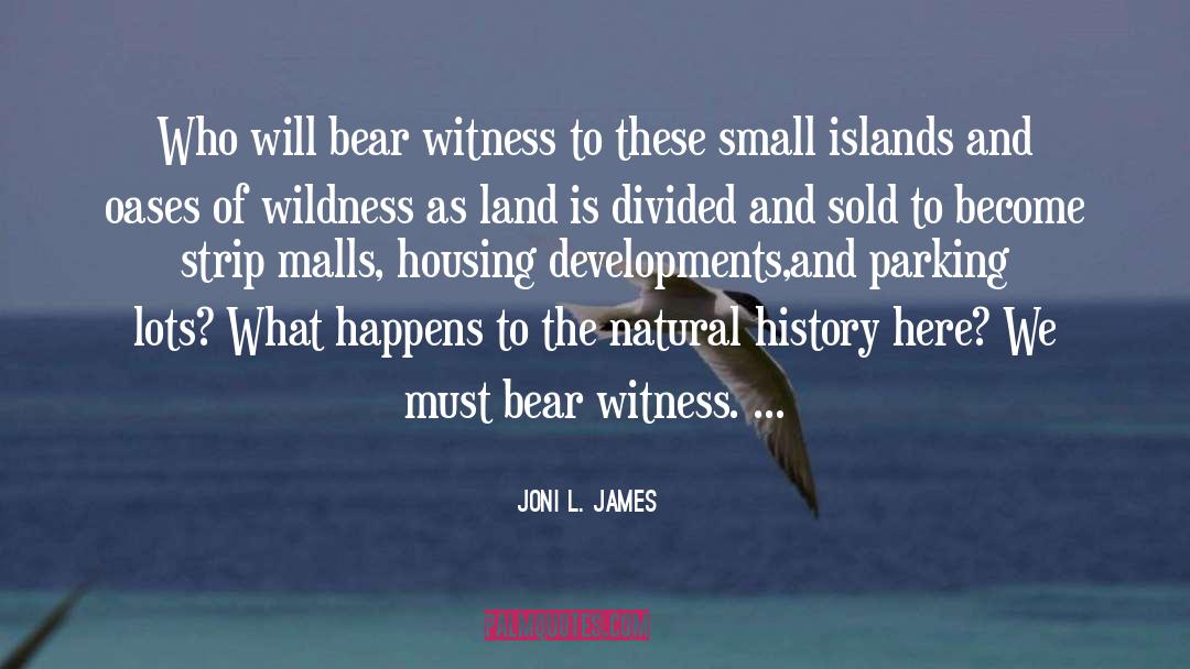 Joni L. James Quotes: Who will bear witness to