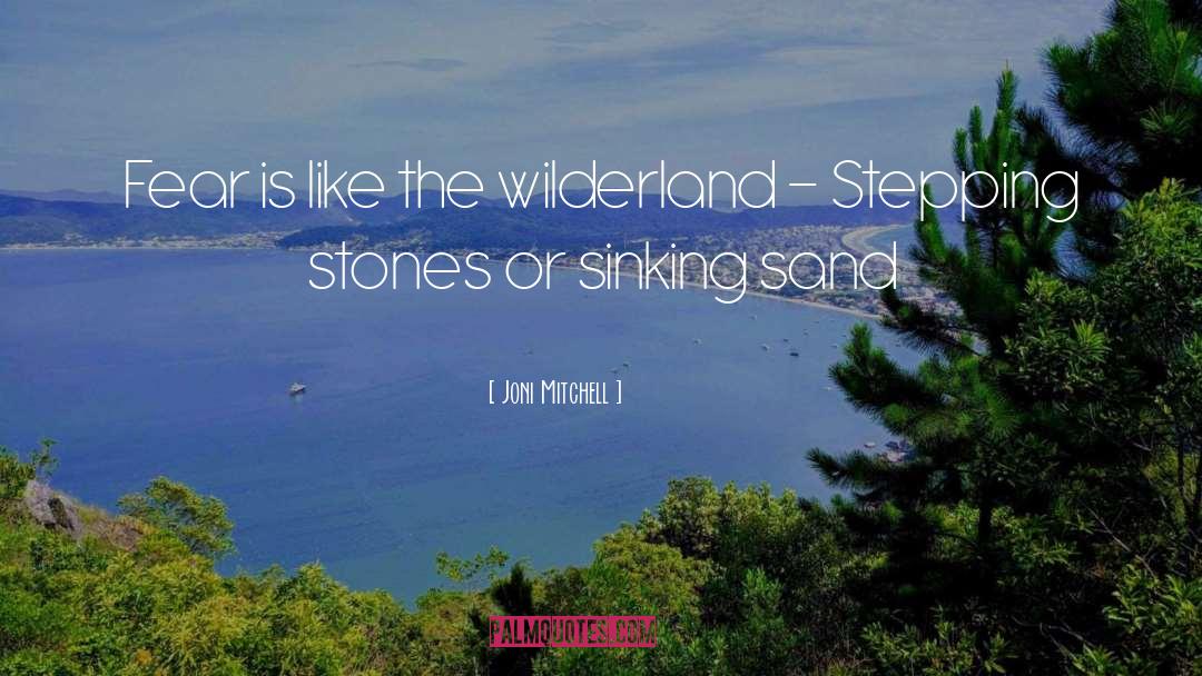Joni Mitchell Quotes: Fear is like the wilderland