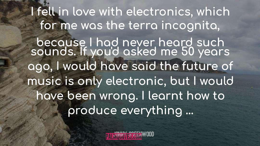 Jonny Greenwood Quotes: I fell in love with