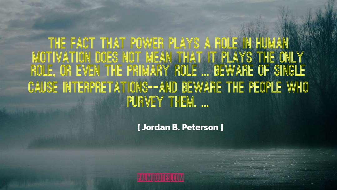 Jordan B. Peterson Quotes: The fact that power plays