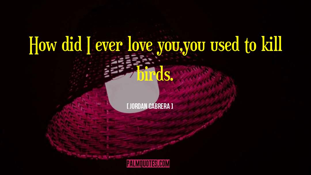 Jordan Cabrera Quotes: How did I ever love