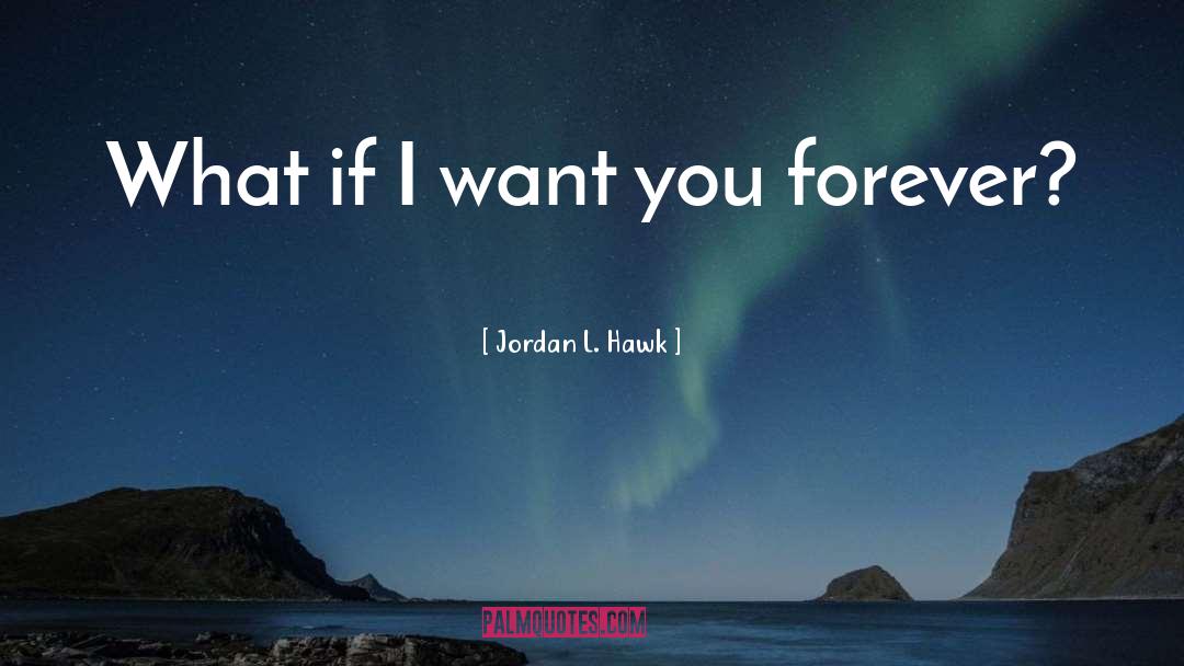 Jordan L. Hawk Quotes: What if I want you