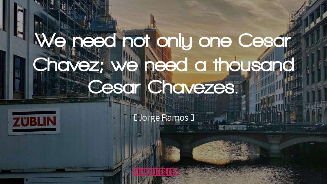 Jorge Ramos Quotes: We need not only one