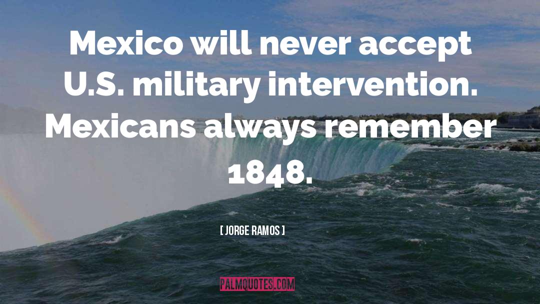 Jorge Ramos Quotes: Mexico will never accept U.S.