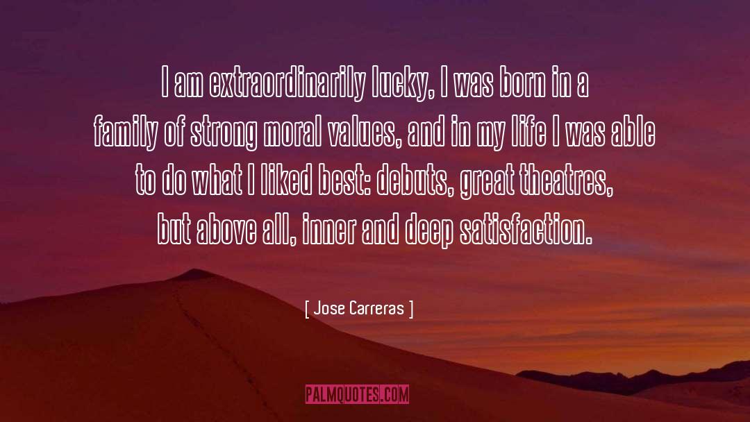 Jose Carreras Quotes: I am extraordinarily lucky, I