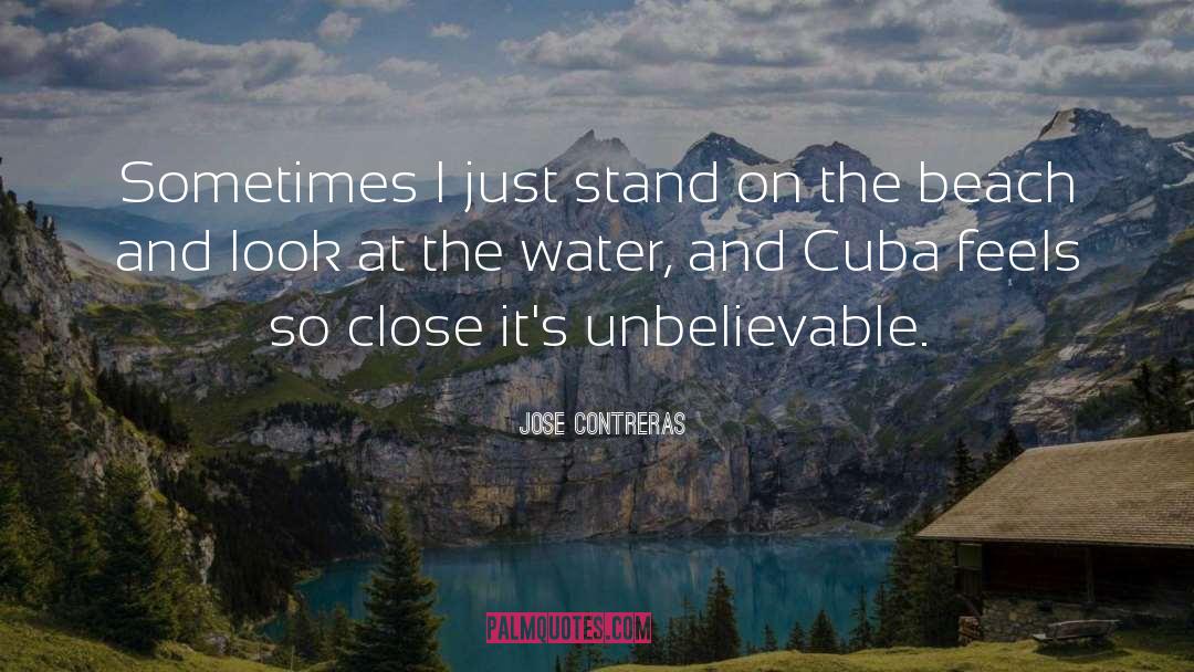Jose Contreras Quotes: Sometimes I just stand on