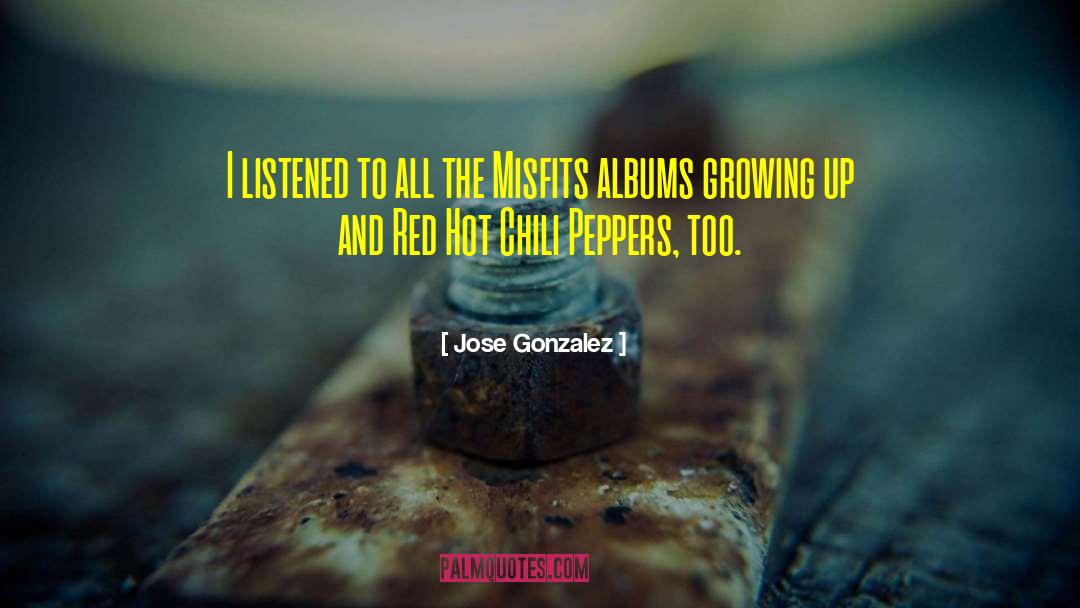 Jose Gonzalez Quotes: I listened to all the