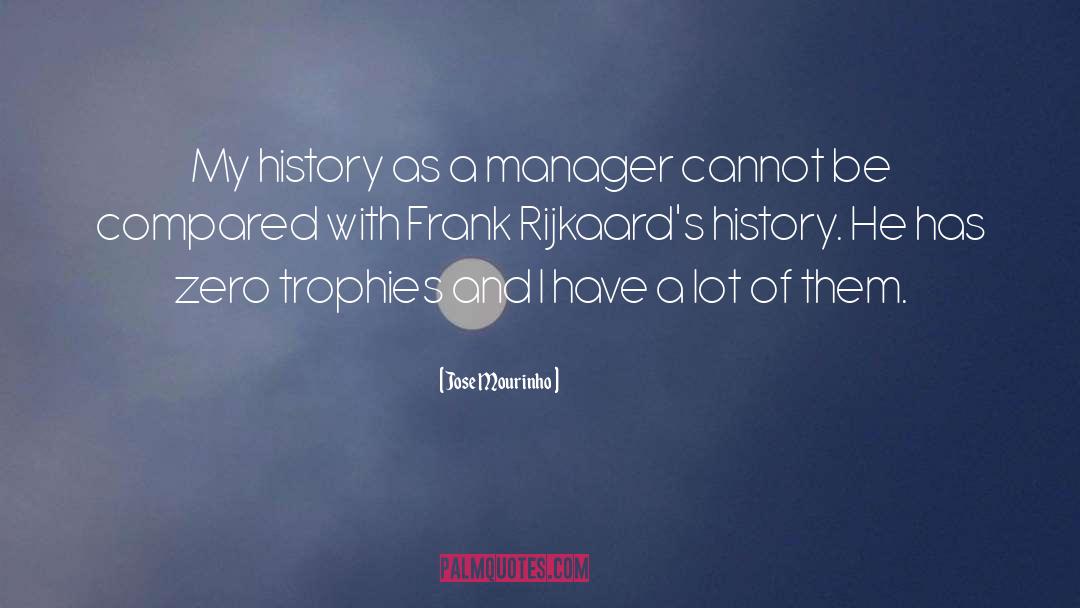 Jose Mourinho Quotes: My history as a manager