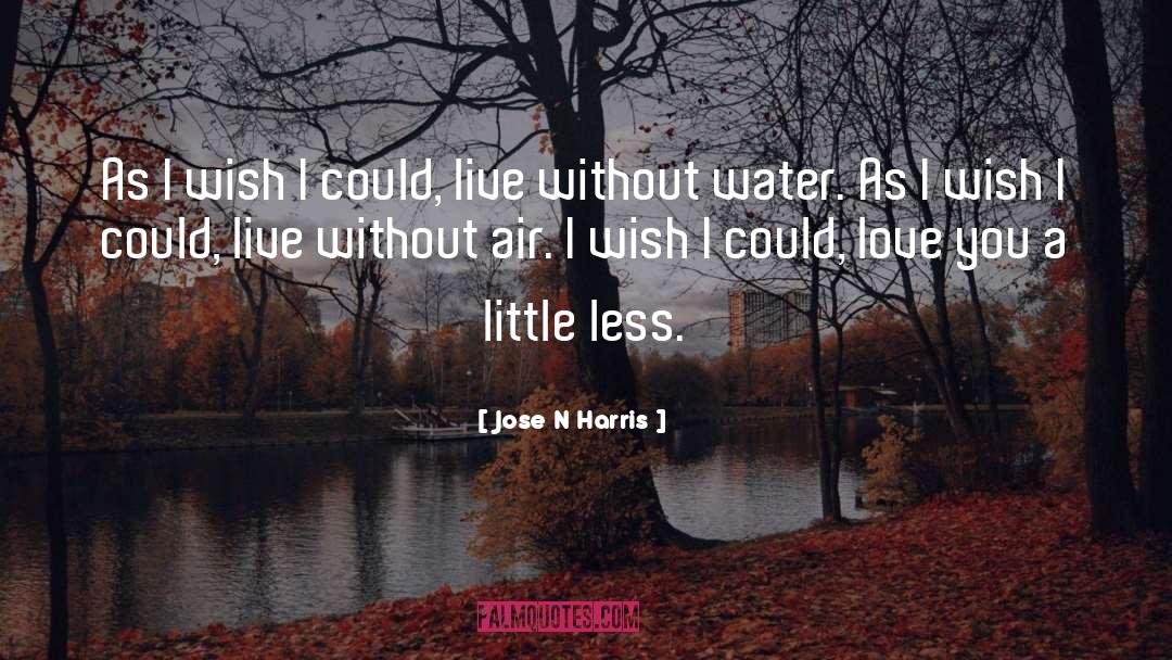 Jose N Harris Quotes: As I wish I could,<br