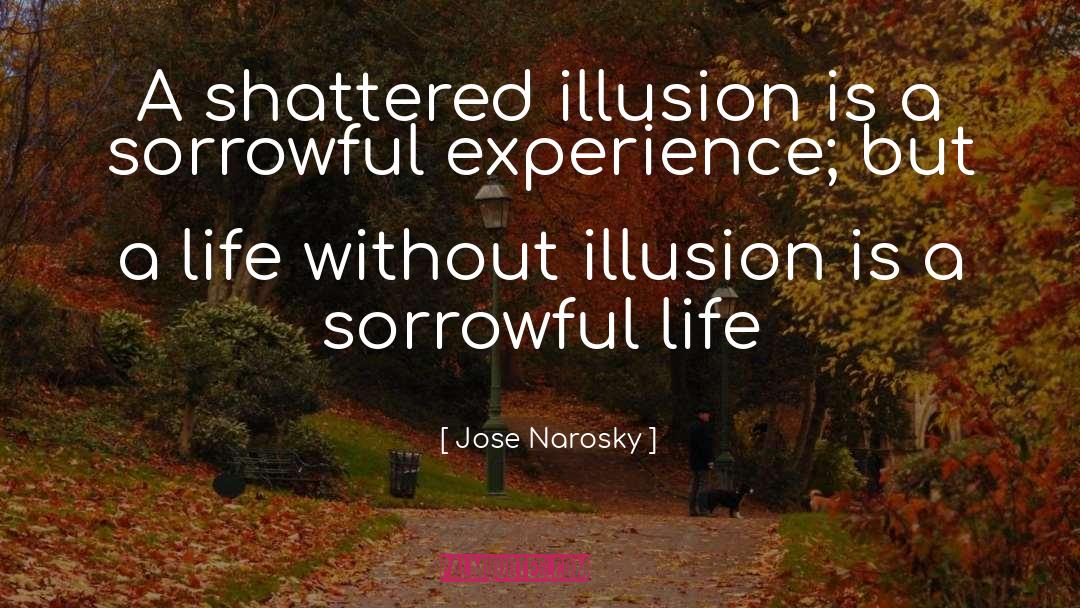 Jose Narosky Quotes: A shattered illusion is a