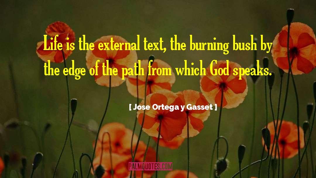 Jose Ortega Y Gasset Quotes: Life is the external text,