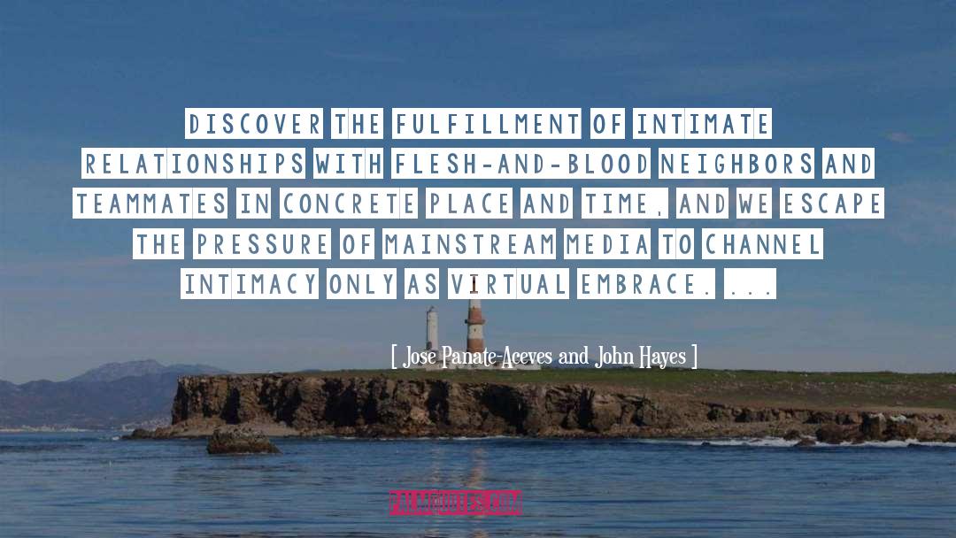 Jose Panate-Aceves And John Hayes Quotes: Discover the fulfillment of intimate