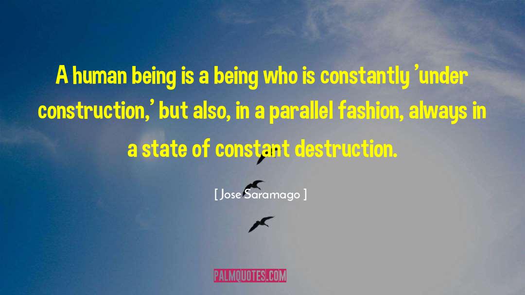 Jose Saramago Quotes: A human being is a