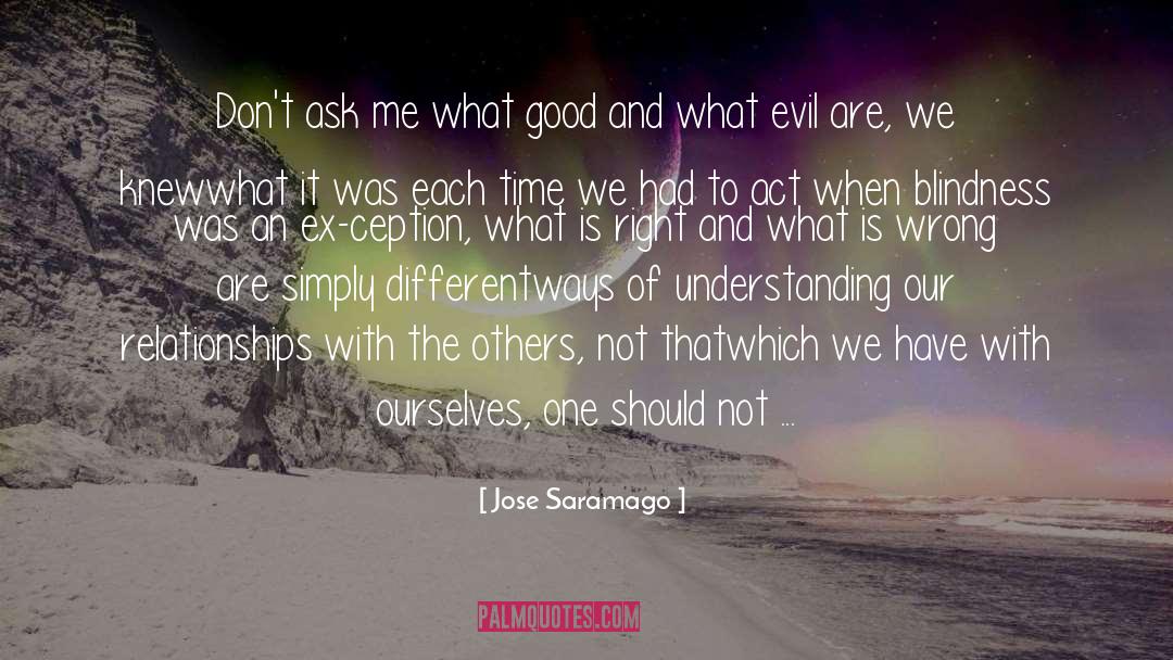 Jose Saramago Quotes: Don't ask me what good