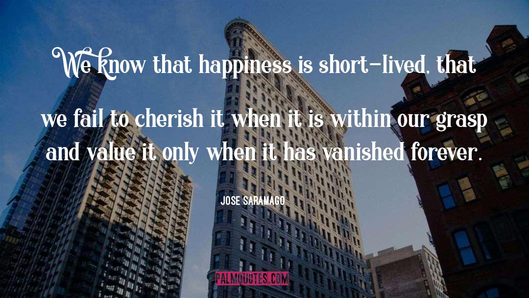 Jose Saramago Quotes: We know that happiness is