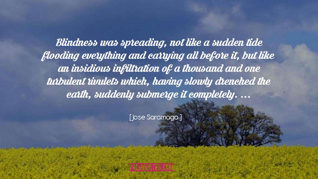 Jose Saramago Quotes: Blindness was spreading, not like