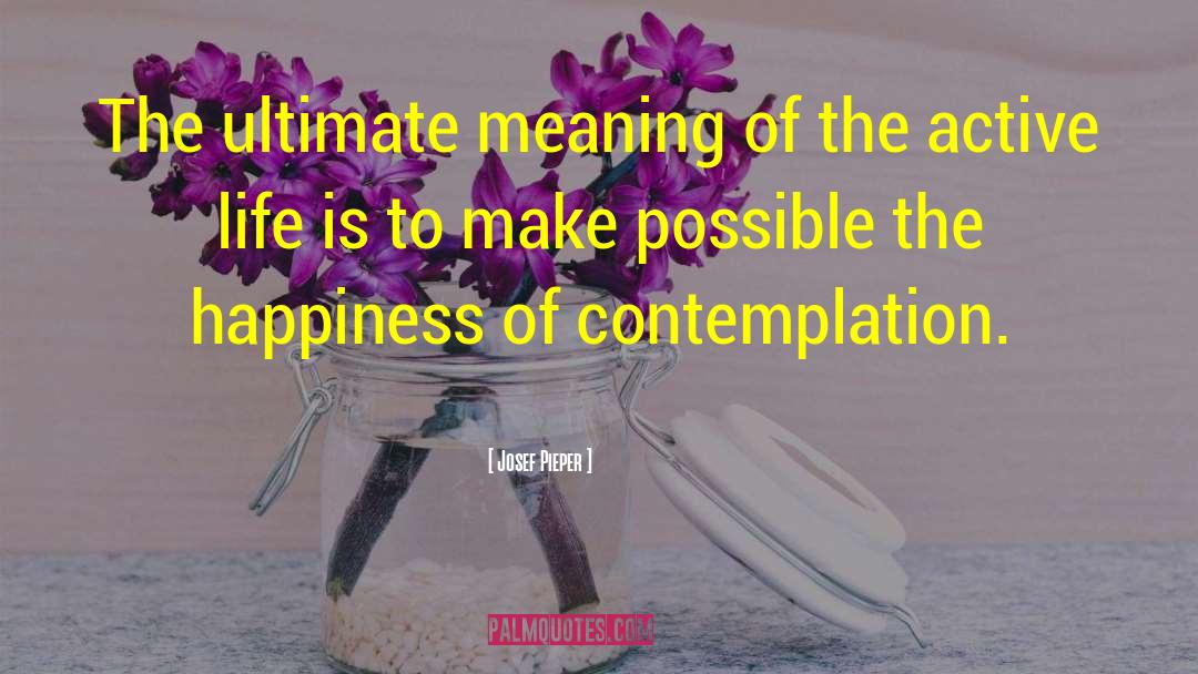Josef Pieper Quotes: The ultimate meaning of the