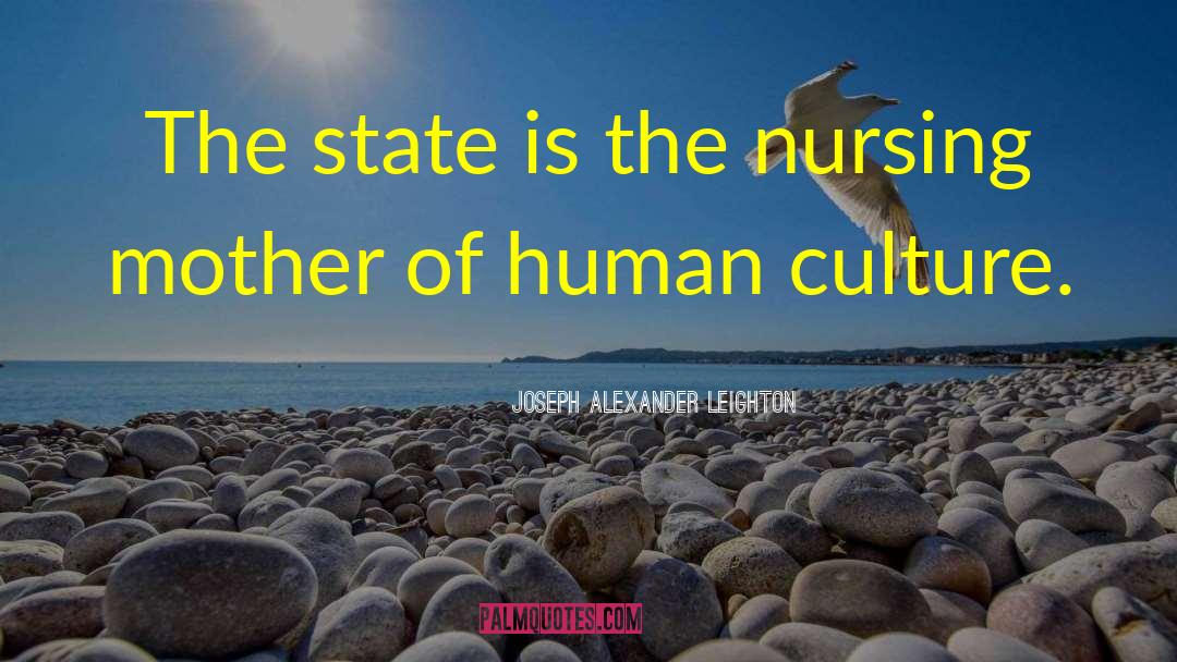 Joseph Alexander Leighton Quotes: The state is the nursing