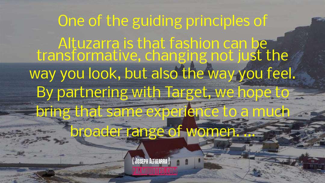 Joseph Altuzarra Quotes: One of the guiding principles
