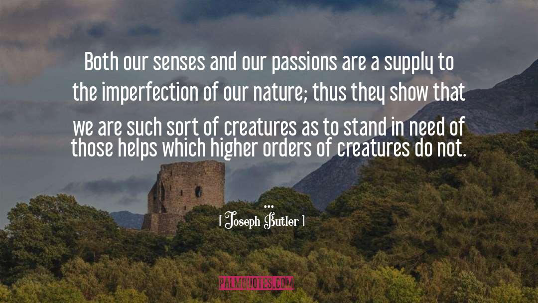 Joseph Butler Quotes: Both our senses and our