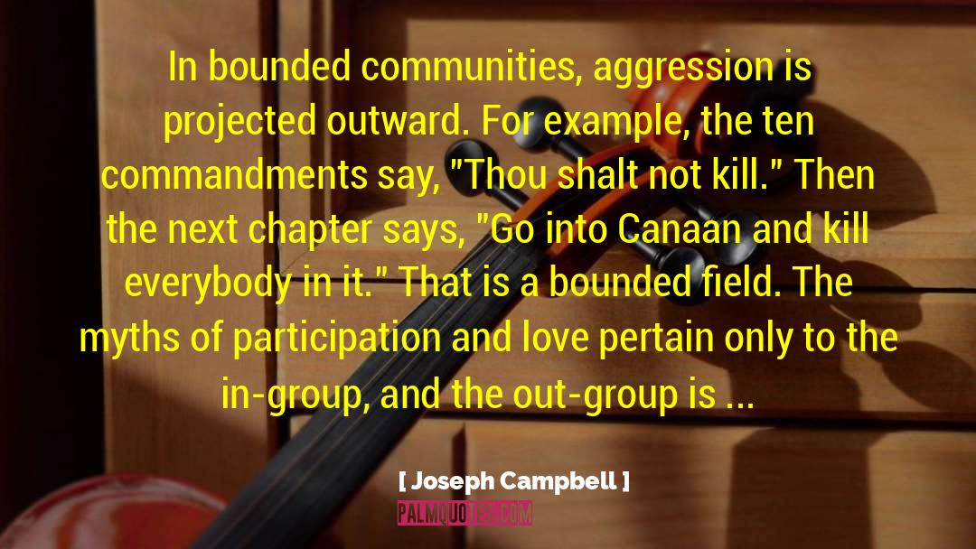 Joseph Campbell Quotes: In bounded communities, aggression is
