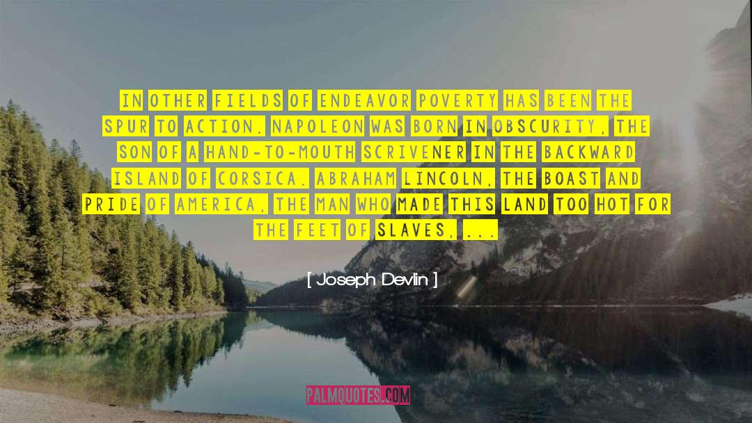 Joseph Devlin Quotes: In other fields of endeavor