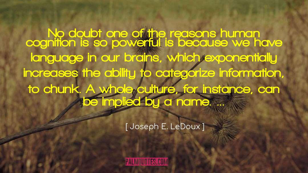 Joseph E. Ledoux Quotes: No doubt one of the